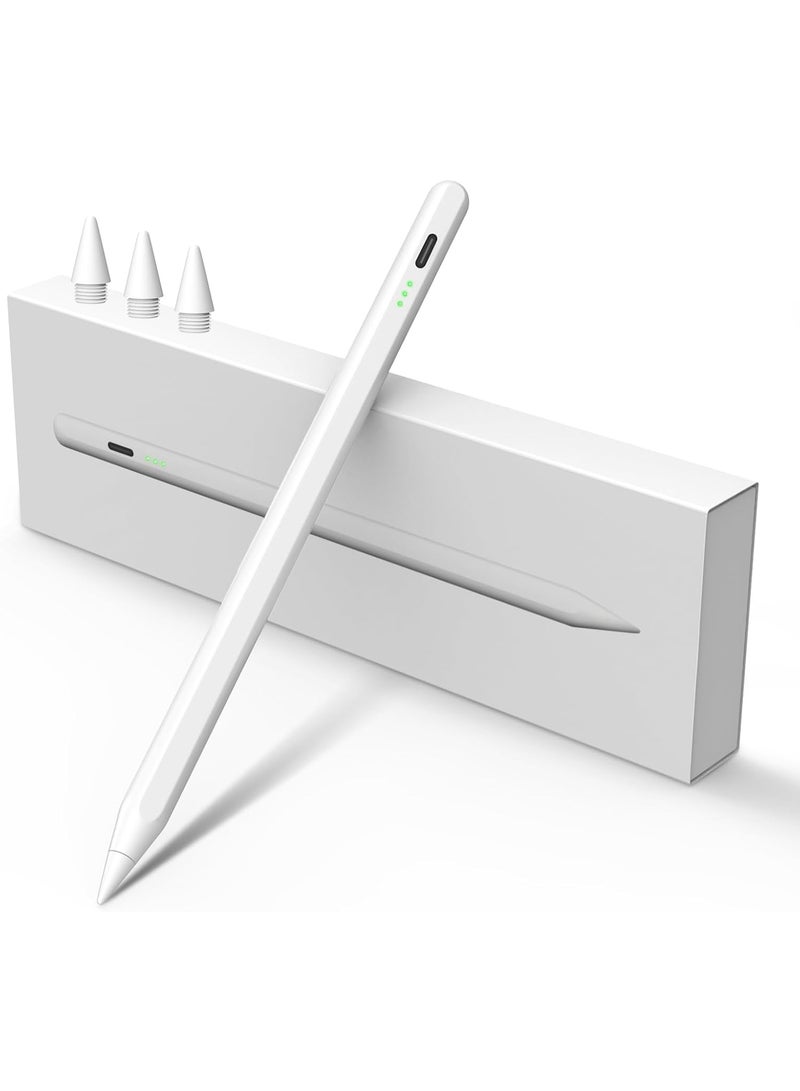 MEKO iPad Pencil 2nd Gen Super Fast Charging(13mins Fully Charged), Stylus Pen Replacement for Apple Pencil Compatible with iPad 6/7/8/9/10,iPad Pro 12.9" (3/4/5/6)&11", iPad Air 3/4/5,iPad Mini 5/6 - Image 1